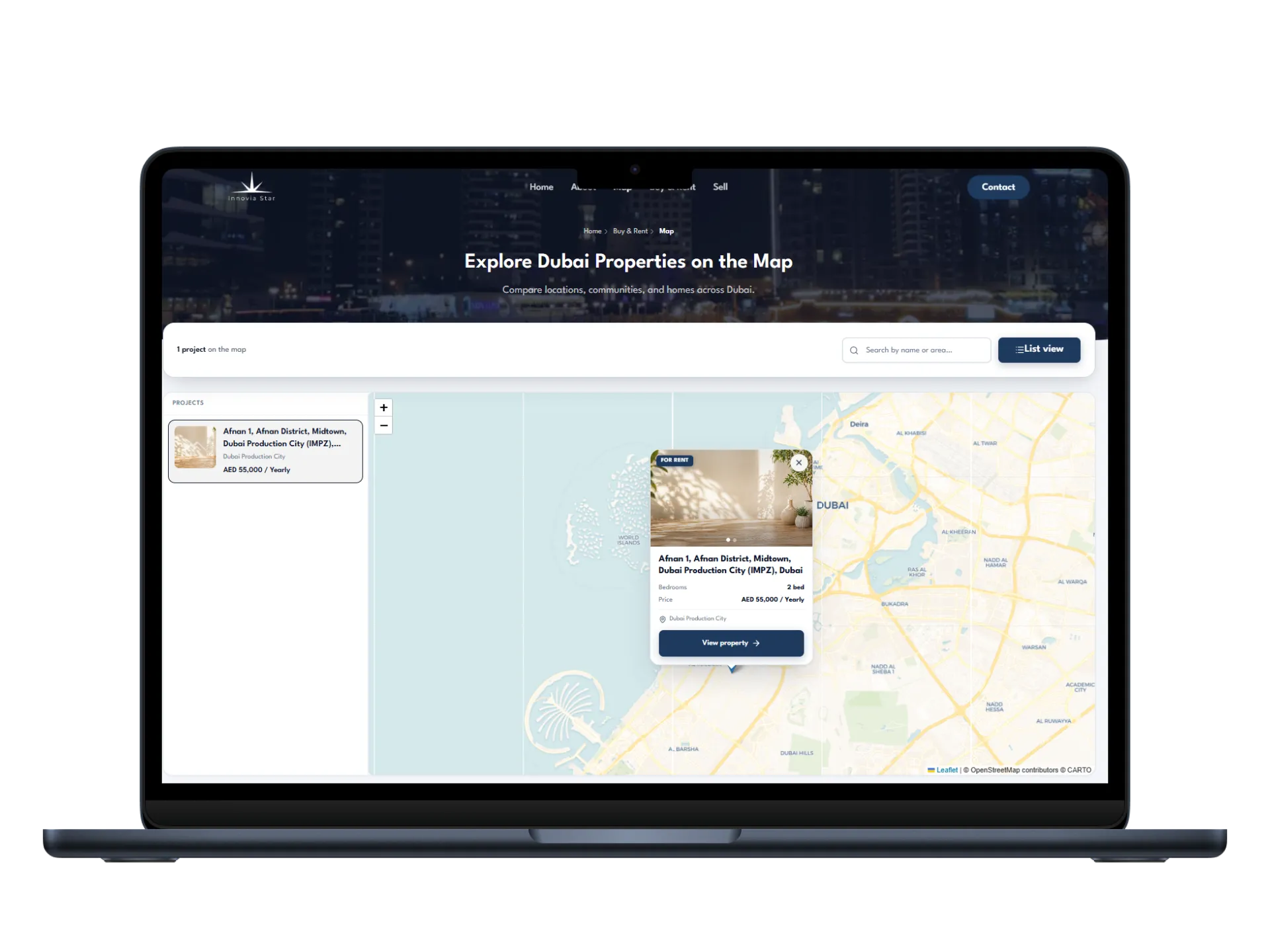 Innovia Star Properties Map